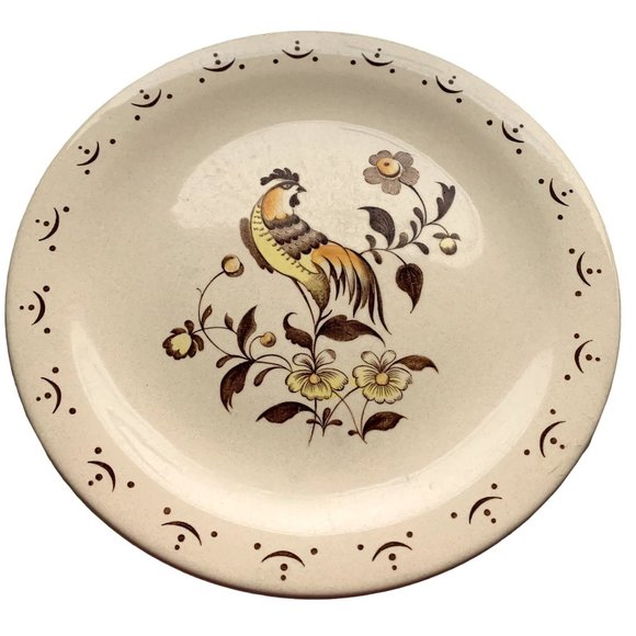 Johnson Brothers Other - Johnson Bros Staffordshire Old Granite Sun Up Rooster 10" Dinner Plate VINTAGE